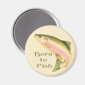 Lachse Magnet (Vorderseite/Rückseite)