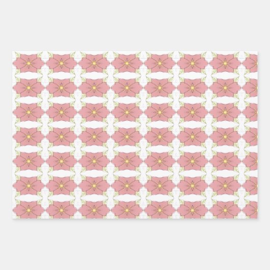 Lachse mit Gelb und Grün Geschenkpapier Set (Vorderseite)