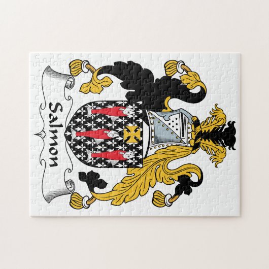LachsFamilienwappen Puzzle (Horizontal)