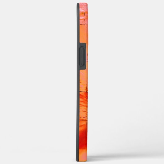 Lachsfarbe in Mosaikstruktur weich geschnitzt Case-Mate iPhone Hülle (Rückseite / Rechts)