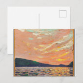 Lachsfarbene kanadische Wildnis Tom Thomson Postkarte (Vorne/Hinten)