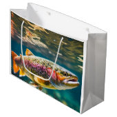 Lachsfisch Große Geschenktüte (Vorderseite Schrägansicht)