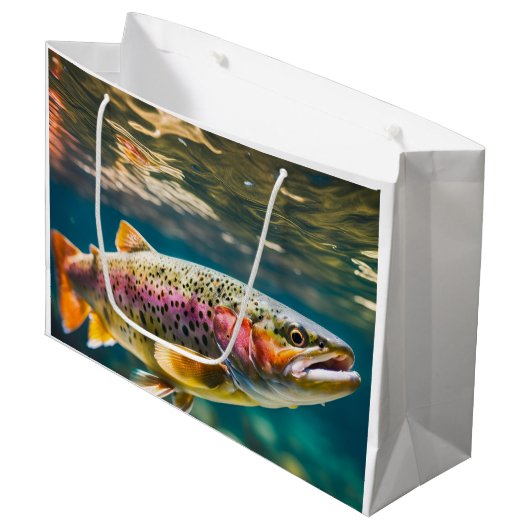 Lachsfisch Große Geschenktüte (Vorderseite Schrägansicht)