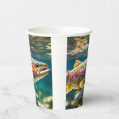 Lachsfisch Pappbecher (Links)