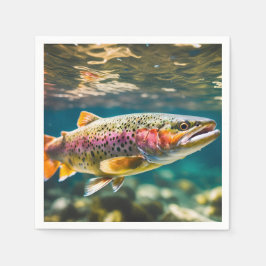 Lachsfisch Serviette