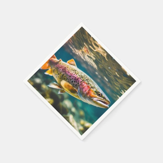 Lachsfisch Serviette (Ecke)