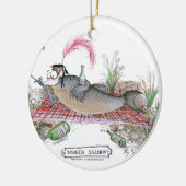 Lachsfische, tony fernandes keramik ornament (Links)