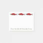 Lachsfischen Post-it Klebezettel (Vorderseite)