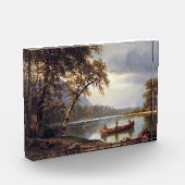 Lachsfischerei auf dem Cascapediac Albert Bierstad Fotoblock (Links)