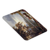 Lachsfischerei auf dem Cascapediac Albert Bierstad Magnet (Rechte Seite)