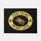 Lachsfischerei Fußmatte (Vorderseite)