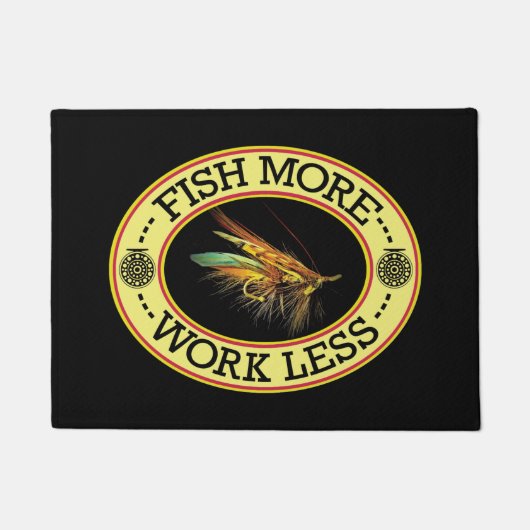 Lachsfischerei Fußmatte (Vorderseite)