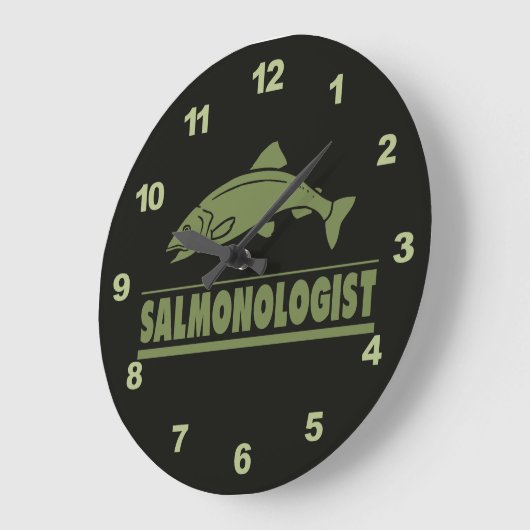 Lachsfischerei Große Wanduhr (Winkel)
