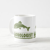 Lachsfischerei Kaffeetasse (Vorderseite Links)