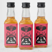 Lachsfischerei Kanada Alkoholflaschenetikett (Flaschen)