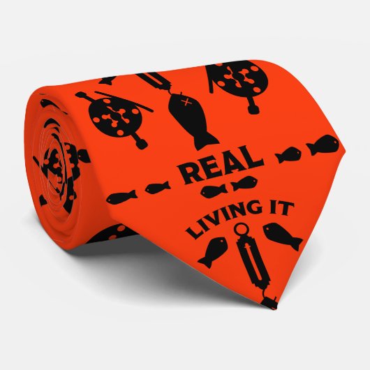 Lachsfischerei Kanada Krawatte (Gerollt)