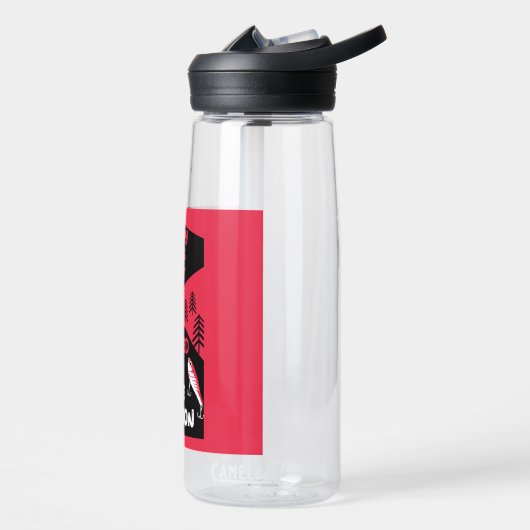 Lachsfischerei Kanada Trinkflasche (Links)