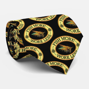 Lachsfischerei Krawatte