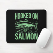 Lachsfischerei Mousepad (Mit Mouse)