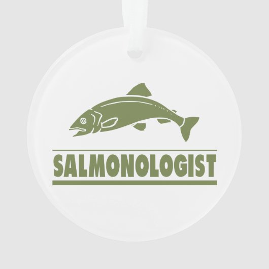 Lachsfischerei Ornament (Rückseite)