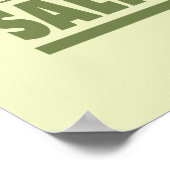 Lachsfischerei Poster (Ecke)