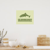 Lachsfischerei Poster (Küche)
