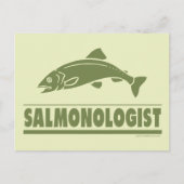 Lachsfischerei Postkarte (Vorderseite)