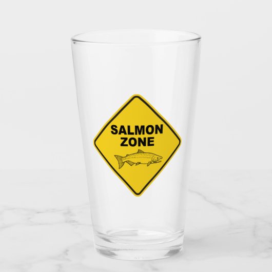 Lachsfischzone Glas (Vorderseite)