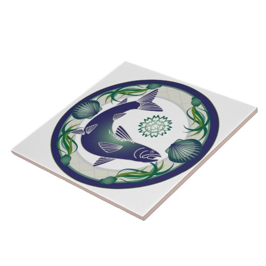 Lachsfliese Fliese (Seite)