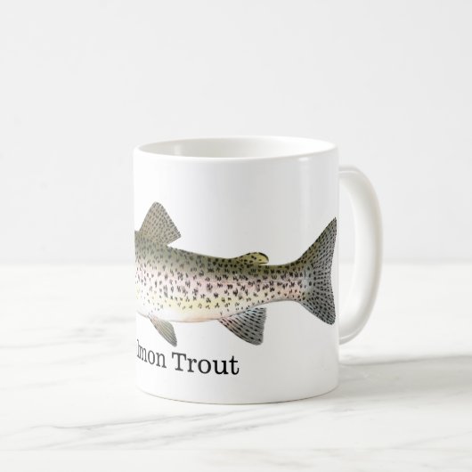Lachsforelle-Fische Kaffeetasse (VorderseiteRechts)