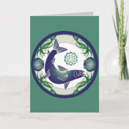 Lachsgrußkarte Karte