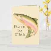 Lachskarte Karte (Gelbe Blume)