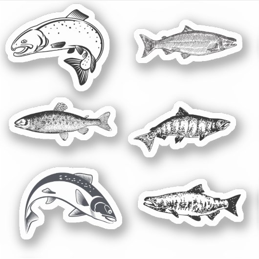 Lachskleber Aufkleber (Vorderseite)