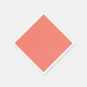 Lachskoralle in fester Farbe Serviette (Ecke)