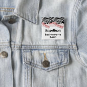 Lachsperlen und Band-Gast-Gastgeschenk Button (Beispiel)