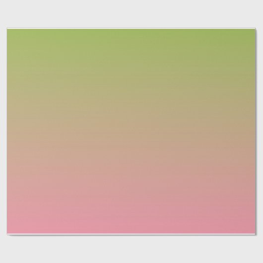 Lachsrosa-apfelgrünes Steigungs-Packpapier Geschenkpapier (Flach)