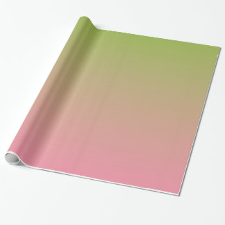 Lachsrosa-apfelgrünes Steigungs-Packpapier Geschenkpapier