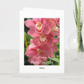 Lachsrosa Karte (Rückseite)