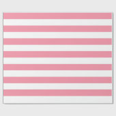 Lachsrosa-und weißesgroßes gestreiftes Packpapier (Flach)