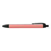 Lachsrote Farbe Einfarbig Kugelschreiber (Oberseite)
