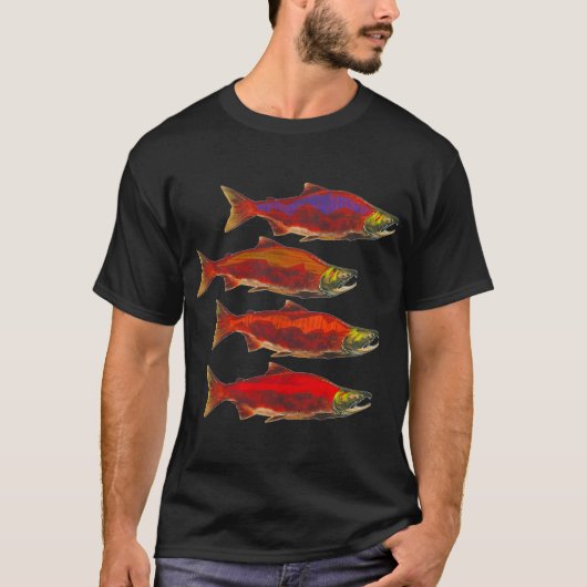 Lachsschule T-Shirt (Vorderseite)