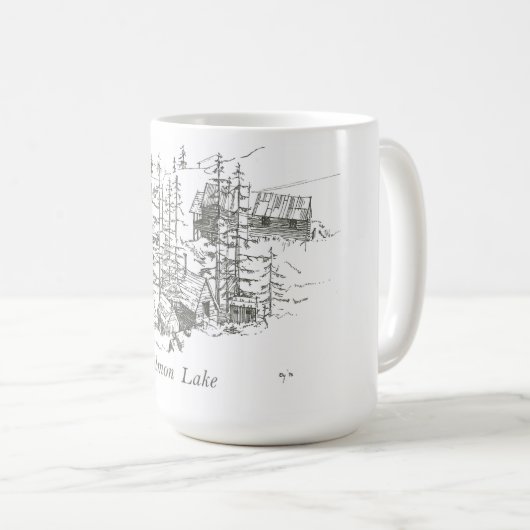 Lachssee-Tasse Kaffeetasse (VorderseiteRechts)