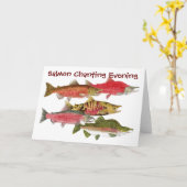 LachssingenAbend Karte (Gelbe Blume)