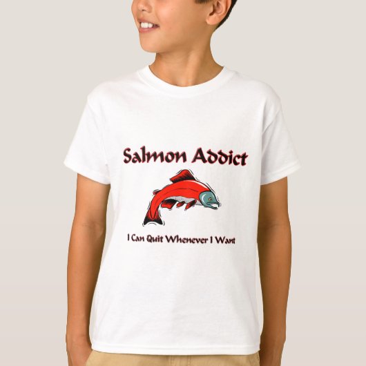 Lachssüchtiger T-Shirt (Vorderseite)