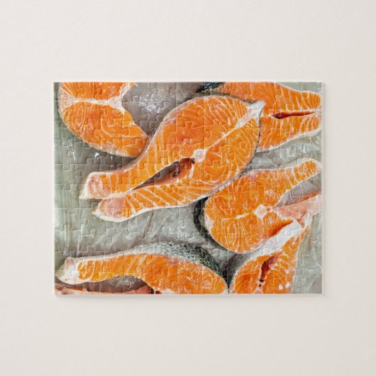 Lachsteile für Verkauf auf market.JPG Puzzle (Horizontal)