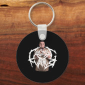 Lachsticker Schlüsselanhänger (Vorderseite)