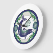 Lachsuhr Große Wanduhr (Winkel)