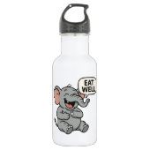 Lacht ab! Funny Laughing Elephant Water Flasche Edelstahlflasche (Vorderseite)