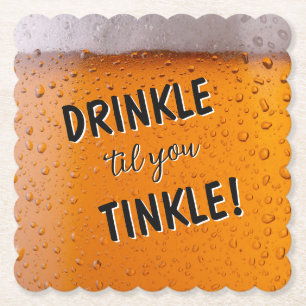 Lacht! Biertrinken Humor Spaß  Untersetzer