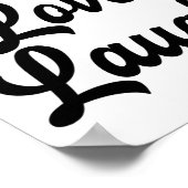 Lachte Liebe Live Retro Meditation Beachtliche Pos Poster (Ecke)